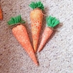 Handmade Set of 3 Spring Carrots
